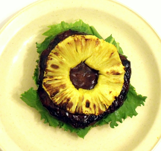 Vegan Teriyaki Burgers with Broiled Pineapple - yummy healthy